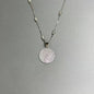 Elegance-ism - Round Pendant Sterling Necklace